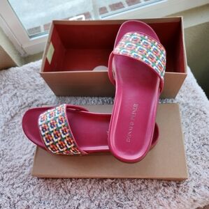 Donald J. Pliner Multicolor Slide Sandals